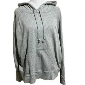 J.Crew large gray hooded sweatshirt
